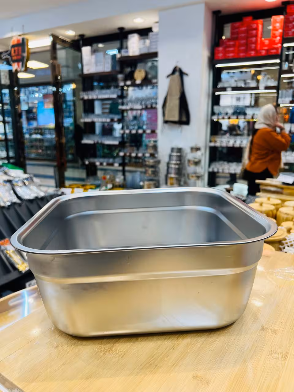 لگن مربع استیل نگیر و ضد زنگ وارداتی 5064-34