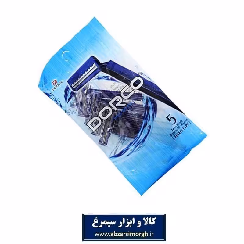 خود تراش مردانه Dorco دورکو مدل TD 708N دو تیغ بسته 5 عددی HKT-004