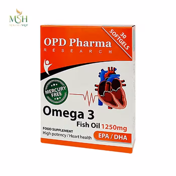 روغن ماهی 1250 میلی گرم او پی دی فارما