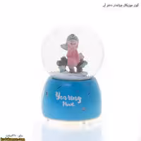 گوی موزیکال چراغدار دختر آبی