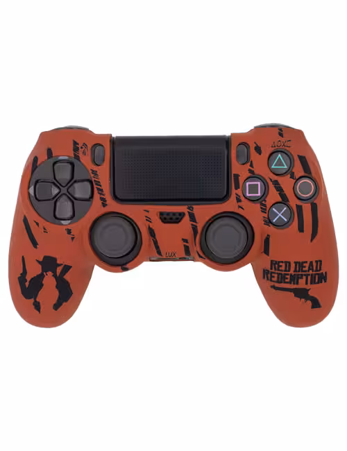 روکش محافظ دسته PS4 لیزری قرمز مشکی طرح رد دد ریدمپشن کد 01