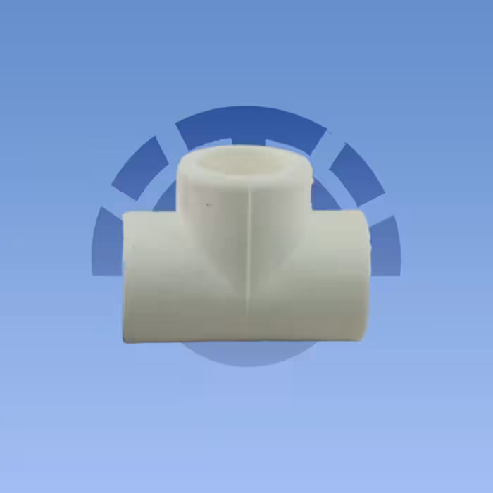 سه راه مساوی سفید تک لایه پلیمری سایز 25