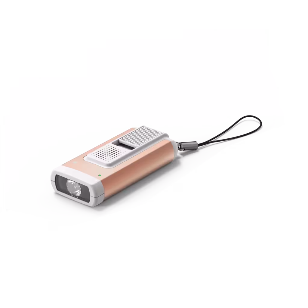 چراغ قوه لدلنزر – جاکلیدی Ledlenser K6R Safety Keychain Light – Gold