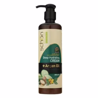 کرم مرطوب‌کننده شون، مدل Cucumber، مناسب انواع پوست، با عصاره خیار، حاوی روغن آرگان، مناسب استفاده برای دست و صورت، ح...