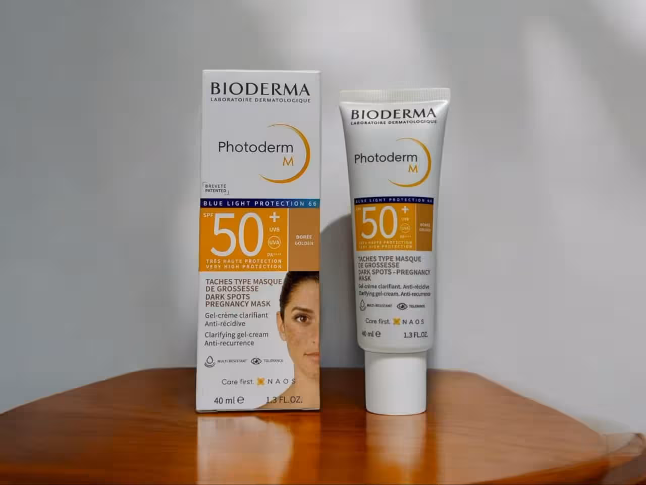 ضدآفتاب بایودرما photoderm m رنگی تیره 40 میل اصل