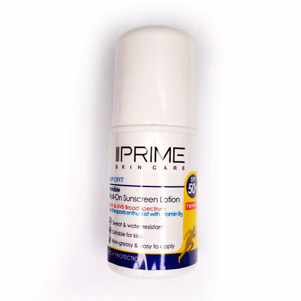 لوسیون ضدآفتاب رول-آن SPF50 حجم 50 میلی لیتر پریم Prime