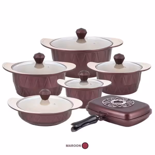 سرویس قابله 12 پارچه آیسل AYSEL مدل Pyramid