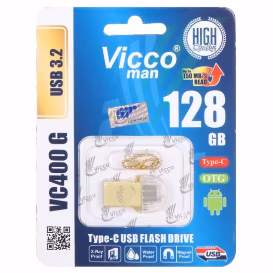 فلش مموری ویکومن مدل VC400 G USB3.2 Type-C ظرفیت 128 گیگابایت