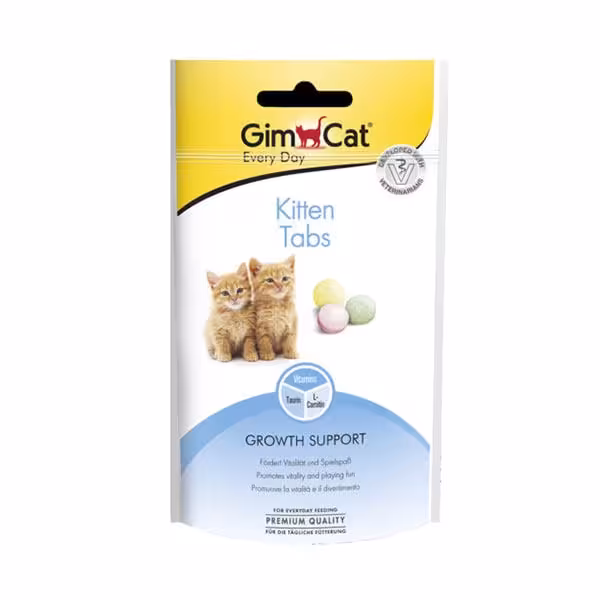 قرص مکمل رشد بچه گربه جیم کت – GimCat Kitten Tabs