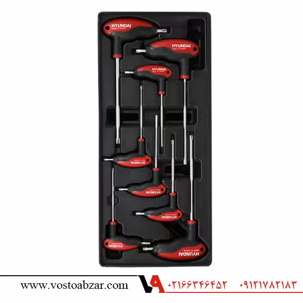 مجموعه 8 عددی آلن ستاره ای دسته عصائی هیوندای مدل HT9155