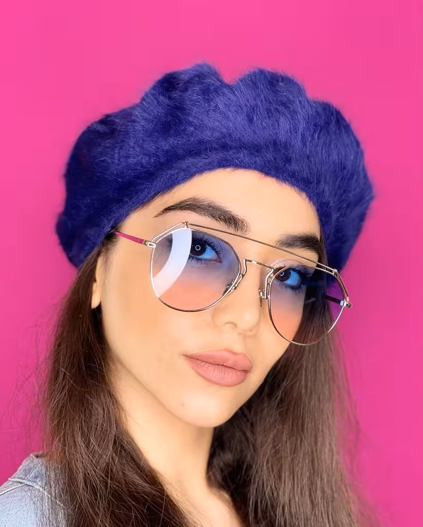 عینک پلی کربنات دو پل فرم طلایی عدسی دو رنگ