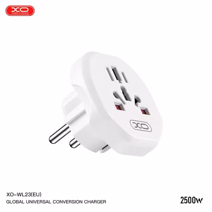 تبدیل دوشاخه برق ایکس او XO WL23 (EU)