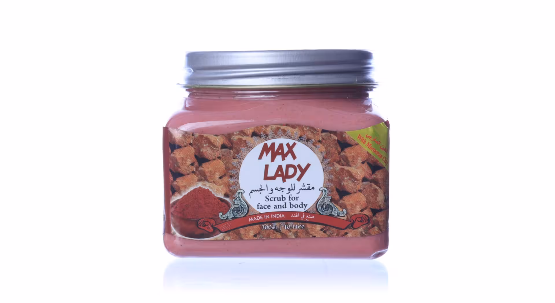 اسکراب شنی صورت و بدن خاک رس مراکش مکس لیدی 300ml