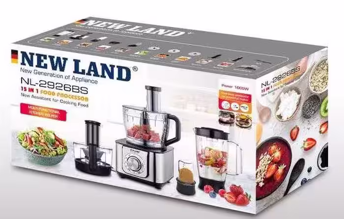 غذا ساز 15 کاره نیولند مدل food maker NEWLAND NL-2926BS