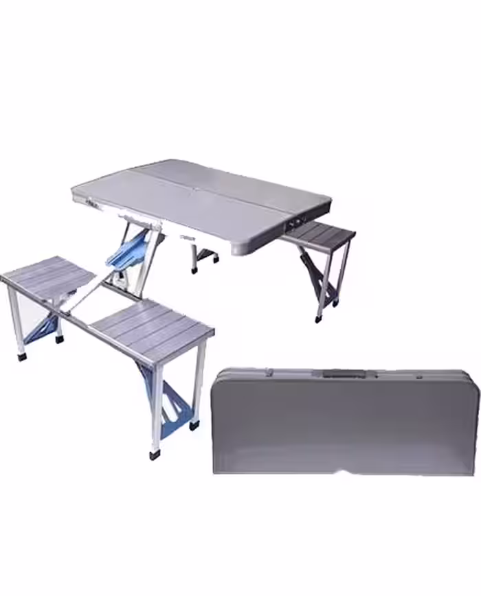 میز و صندلی تاشو آلومینیومی مدل چهارنفره