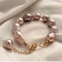 دستبند مروارید پرورشی پوست پیازی باروک mv4