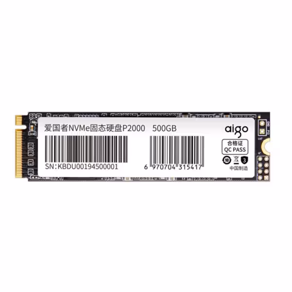 حافظه SSD اینترنال ایگو مدل P2000 Gen3x4 PCIe M.2 2280 ظرفیت 500 گیگابایت