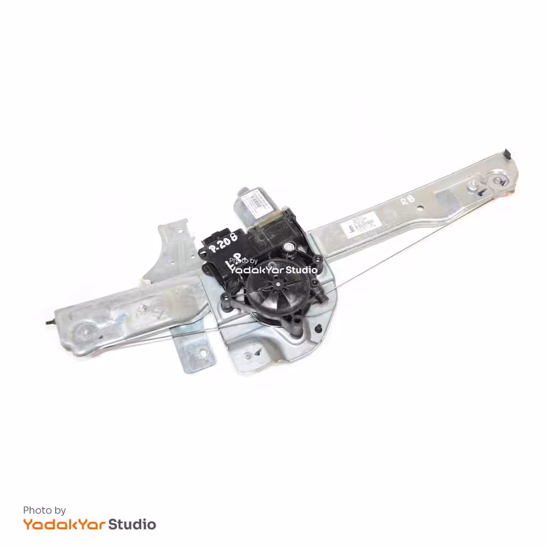 مجموعه شیشه بالابر جلو چپ پژو 2008 پژو