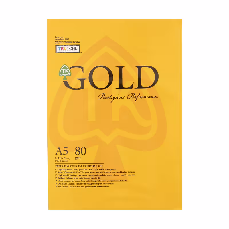 بسته کاغذ500 برگ 80 گرمی A5 کپی مکس