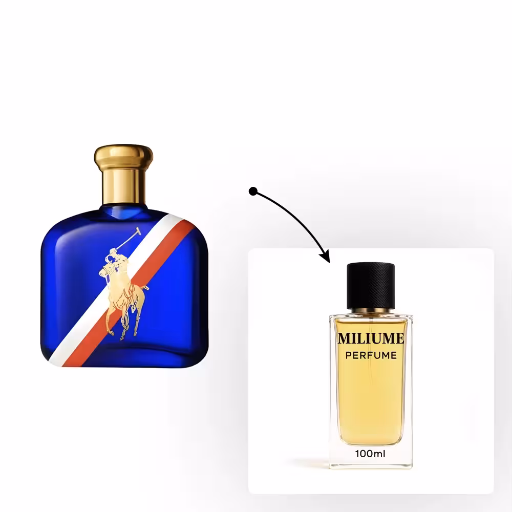 اسانس عطر Ralph Lauren Polo Red White & Blue برند RenneTouch - کد 1389 - رالف لورن پولو رد وایت اند بلو 100ML - میلیوم پرفیوم