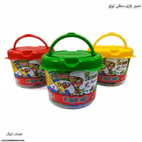 خمیر بازی سطلی 5 رنگ تو تو