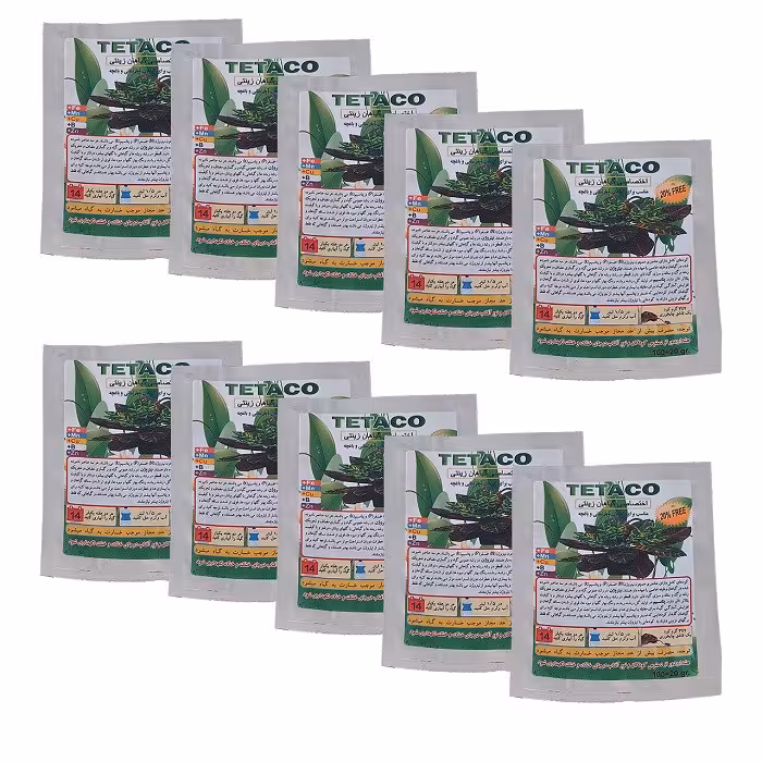 کود گیاهان زینتی تتاکو مناسب گلدان باغچه وزن 120 گرم بسته 10 عددی