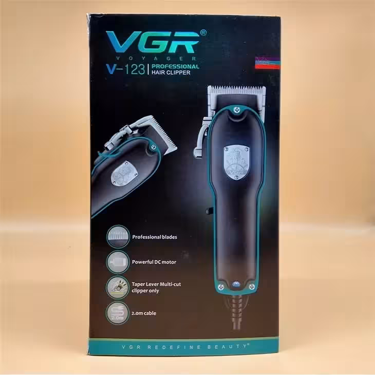 ماشین اصلاح موی سر و صورت وی جی ار مدل V-123