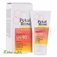 کرم ضدآفتاب بدون رنگ پوست خشک پتال رز Petal rose حجم 50 میل
