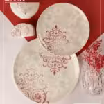 BVK بی وی کی  سرویس غذا خوری 6 نفره 29 پارچه سرخابی   VK717120