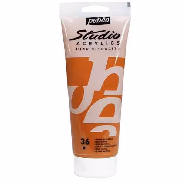 رنگ اکریلیک pebeo کد 36 (raw sienna) 100 میل