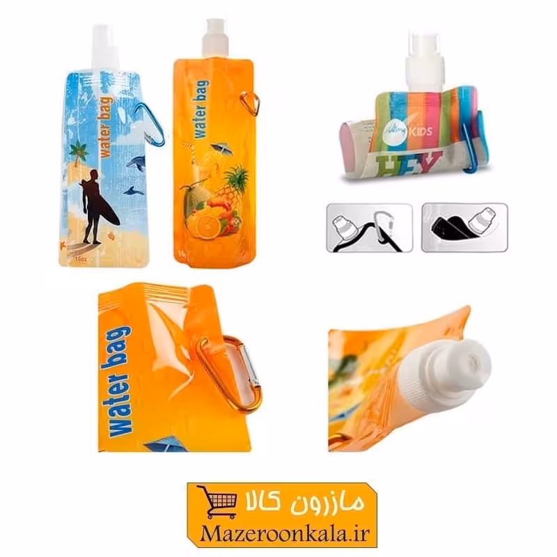 قمقمه و بطری آب ساندیسی قلاب یا کارابین دار بزرگسال HBT-006
