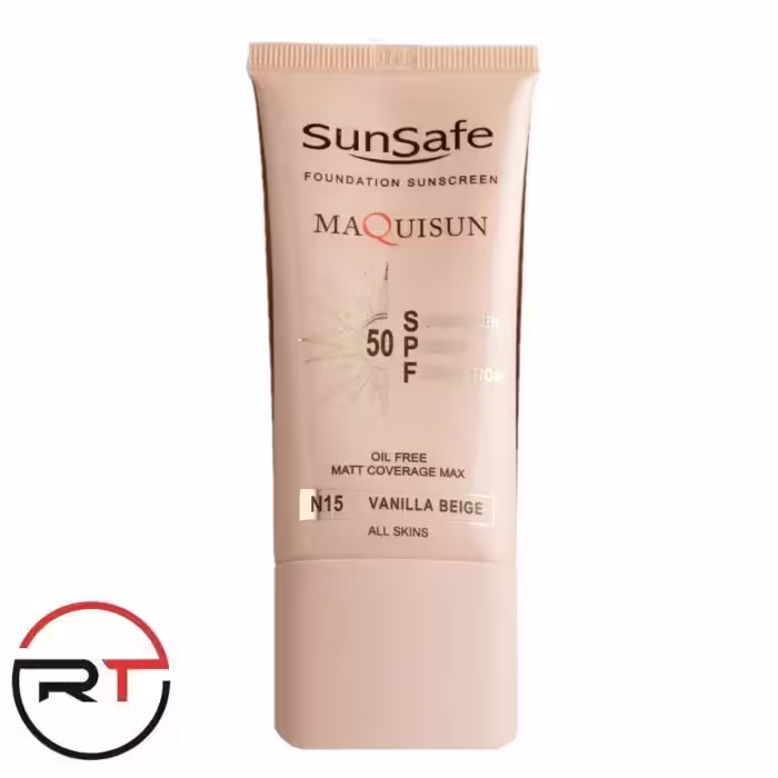 ضد آفتاب بژ وانیلی SPF50 فاقد چربی N15 سان سیف