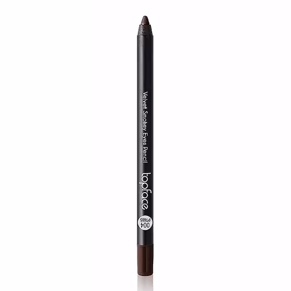 مداد چشم شمعی تاپ فیس مدل Velvet Smokey رنگ قهوه ای شماره 004