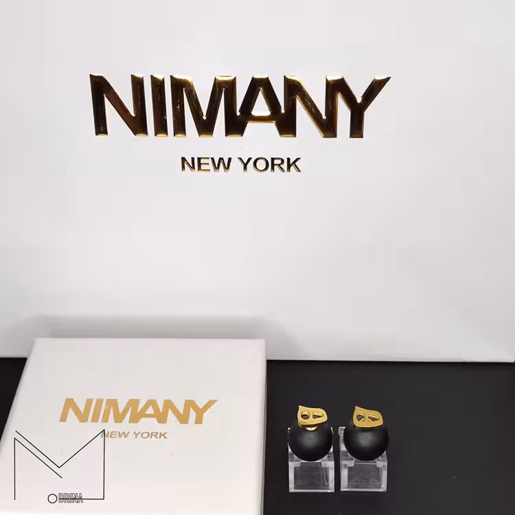 گوشواره نیمانی مشکی