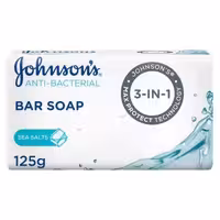 صابون حمام آنتی باکتریال جانسون johnsons حاوی نمک دریایی بسته 6 عددی