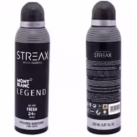 اسپری بدن استریکس مدل Mone Black Legend  حجم 200 میلی لیتر