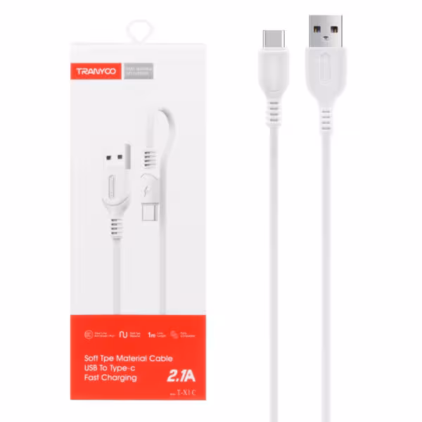 کابل شارژ TRANYOO Type-C مدل X1-C -کد4195
