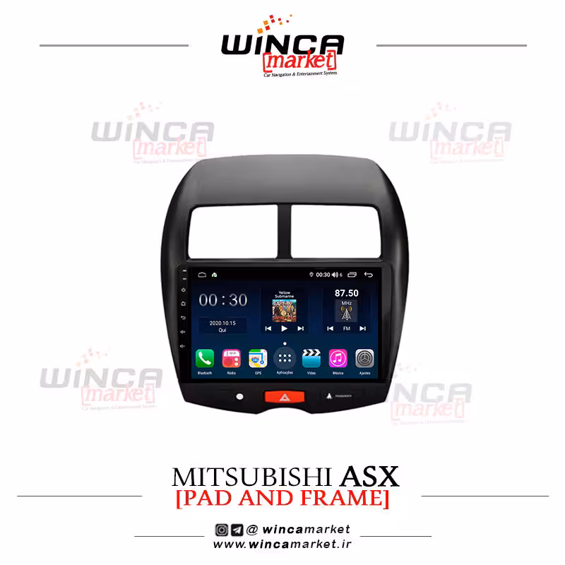 مانیتور اندروید میتسوبیشی ای اس ایکس ASX برند وینکا WINCA سری S500  پلاس مدل H855