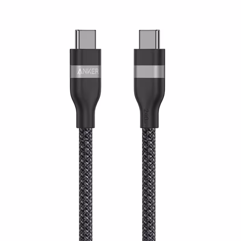 کابل تبدیل USB-C به USB-C انکر مدل A82E2 طول 1.8 متر با توان 240 وات | کالا مکس