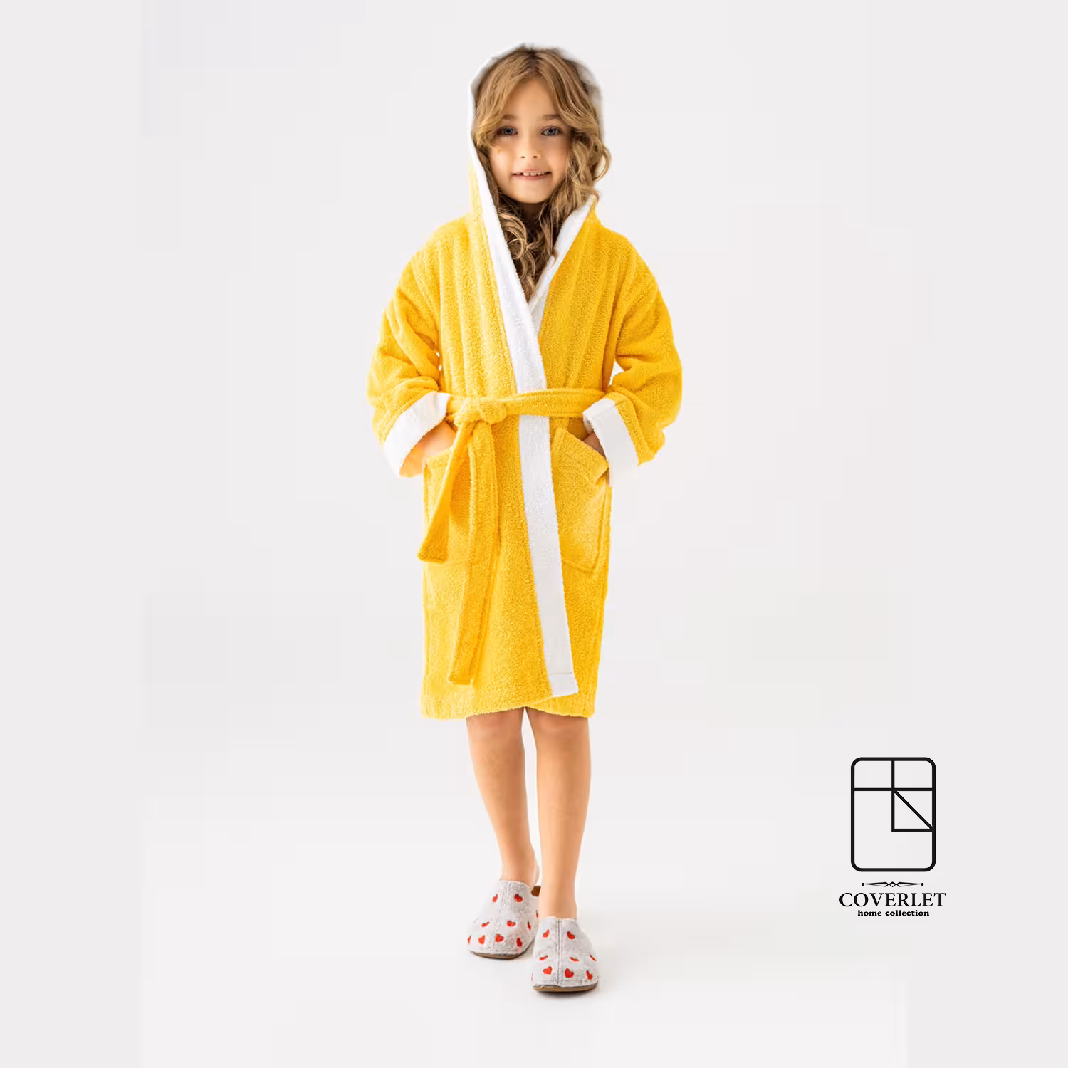 حوله تن پوش دخترانه زرد Pueri Yellow