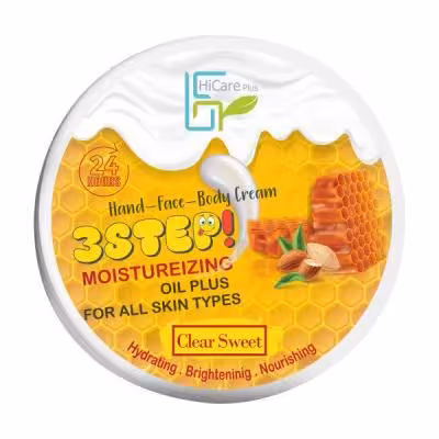 کرم مرطوب کننده های کر پلاس HiCare Plus حاوی عصاره عسل و بادام حجم 180 میل