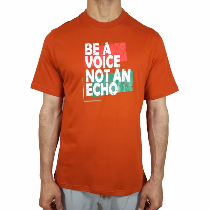 تیشرت نخ پنبه اکو آجری کد 1041190