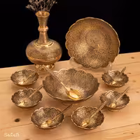 ست پذیرایی برنجی آنتیک کد 328