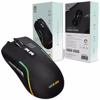 موس بیسیم شارژی گیمینگ 7کلید LED دار Green Lion rechargble gaming mouse GL-RM5