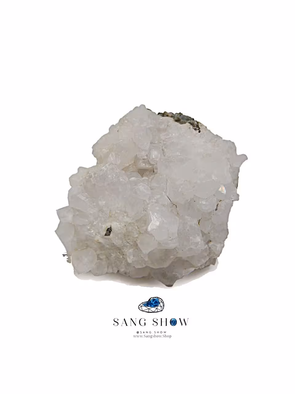 کوارتز بر روی بستر شفاف نمونه استثنایی و اصل و معدنی S1280