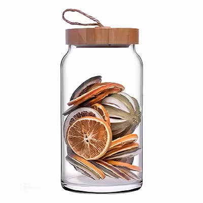 بانکه حبوبات و جا ادویه درب بامبو پاشاباغچه Voody-43593