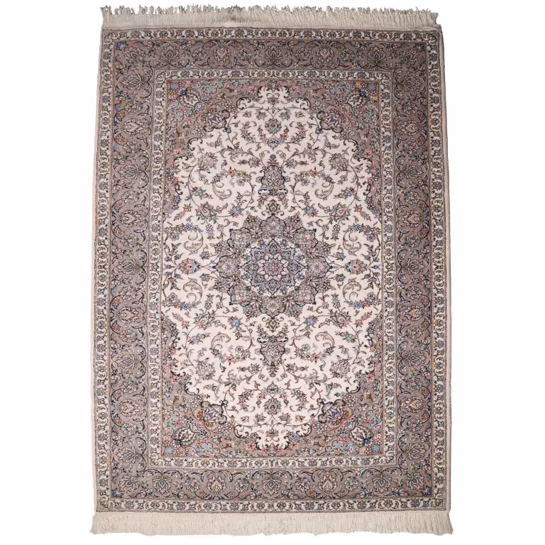 فرش دستباف شش متری مدل اردکان طرح شبنم کد 4030251