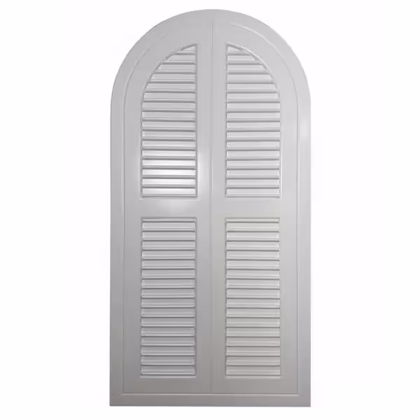 بک گراند چوبی هلالی درب پنجره ای سفید