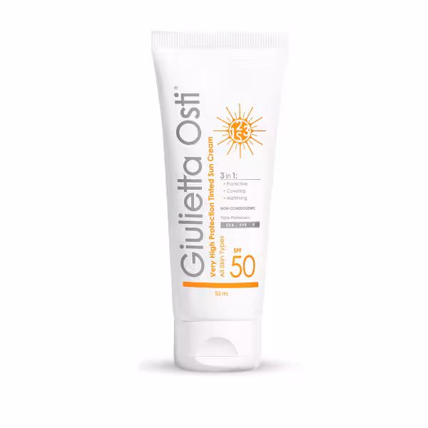 کرم ضد آفتاب رنگی spf 50 جولیتا استی حجم 50 میل Giulietta Osti