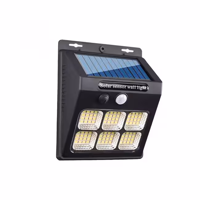 چراغ دیواری انرژی خورشیدی سنسوردار SOLAR SENSOR 6 LED